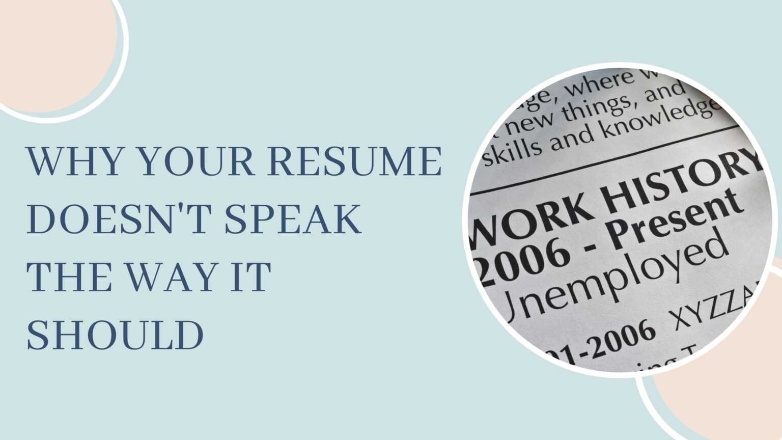 Resume building: Making Your Resume Stand out